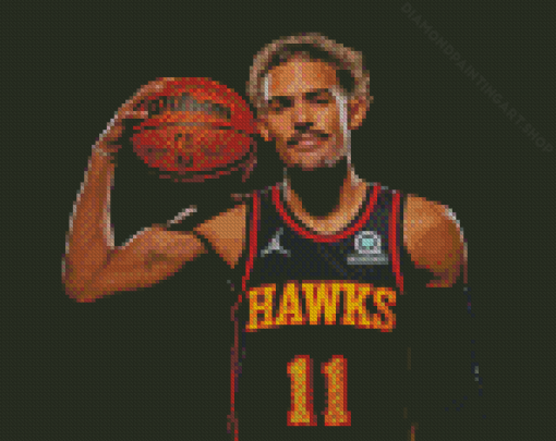 Trae Young Diamond Painting Art