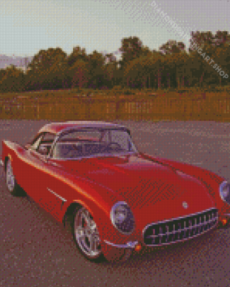 1954 Corvette Stingray Diamond Painting Art