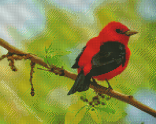 Aesthetic Songbird Diamond Painting Art