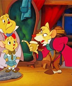 Basil The Great Mouse Detective Diamond Painting Art