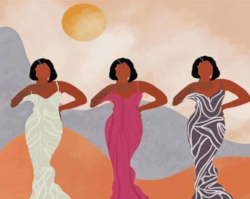 Black Girlfriends Diamond Painting Art