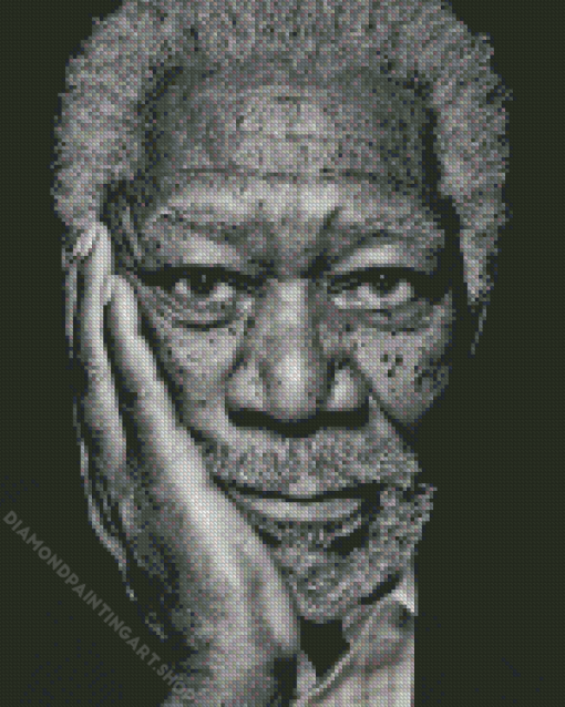 Morgan Freeman Diamond Painting Art