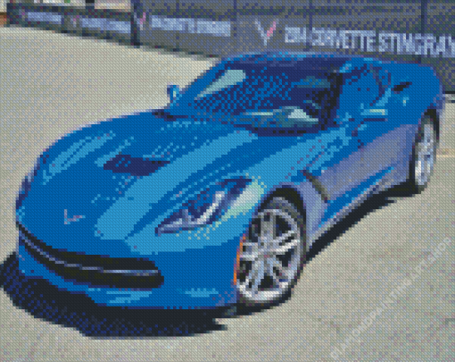 Corvette Stingray Diamond Painting Art