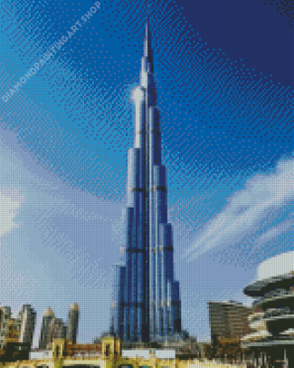 Burj Khalifa Diamond Painting Art