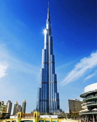 Burj Khalifa Diamond Painting Art