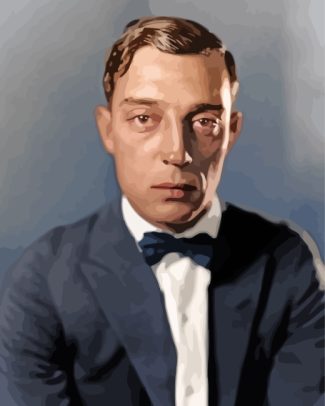 Buster Keaton Diamond Painting Art