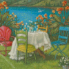 Garden House Diamond Painting Art