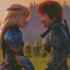 Hiccup And Astrid Diamond Painting Art