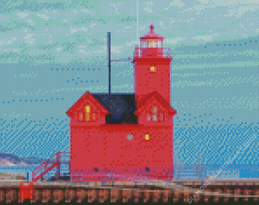 Holland Lighthouse Diamond Painting Art