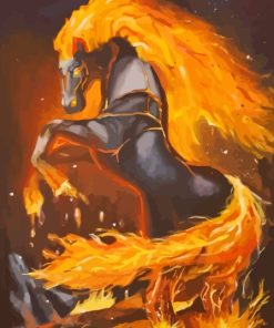 Horse From Hell Diamond Painting Art