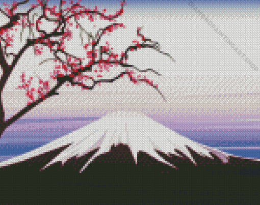 Mt Fuji Diamond Painting Art