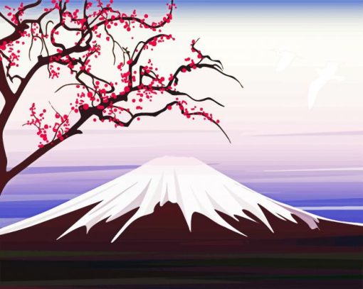 Mt Fuji Diamond Painting Art