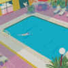 Swimming Pool Diamond Painting Art