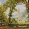 Salisbury Cathedral Diamond Painting Art