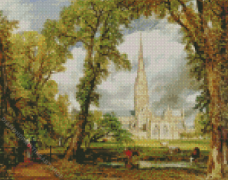 Salisbury Cathedral Diamond Painting Art