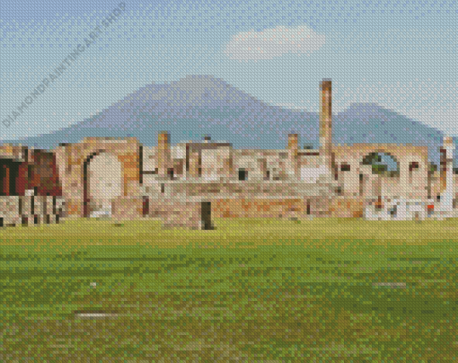 Pompeii Ruins Diamond Painting Art