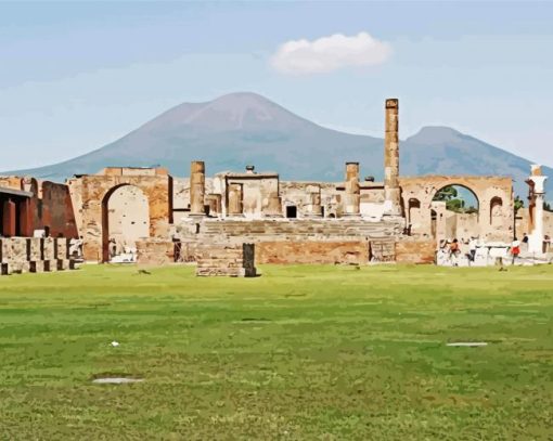 Pompeii Ruins Diamond Painting Art