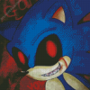 Sonic In Red Eyes Diamond Painting Art