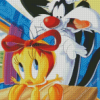 Sylvester And Tweety Diamond Painting Art