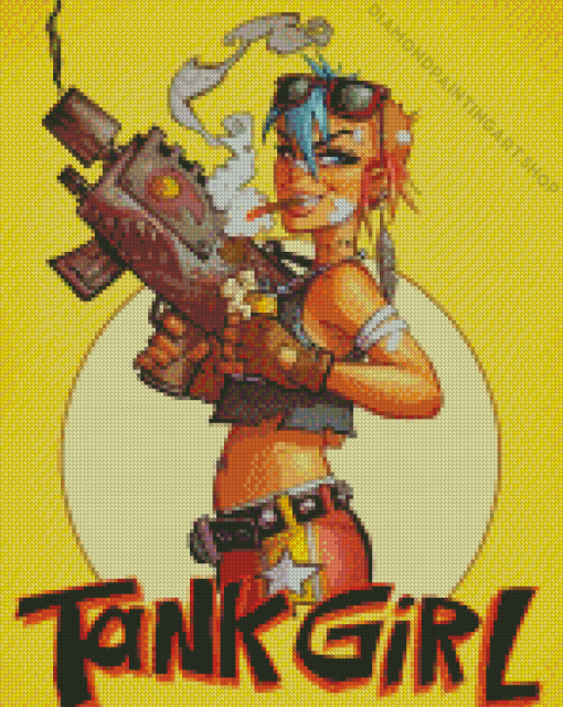 Tank Girl Diamond Painting Art