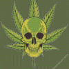 Weed Skull Diamond Painting Art