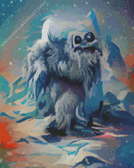 Yeti Illustartion Diamond Painting Art