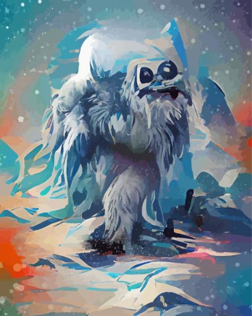 Yeti Illustartion Diamond Painting Art