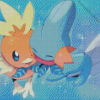 Aestehtic Mudkip Diamond Painting Art