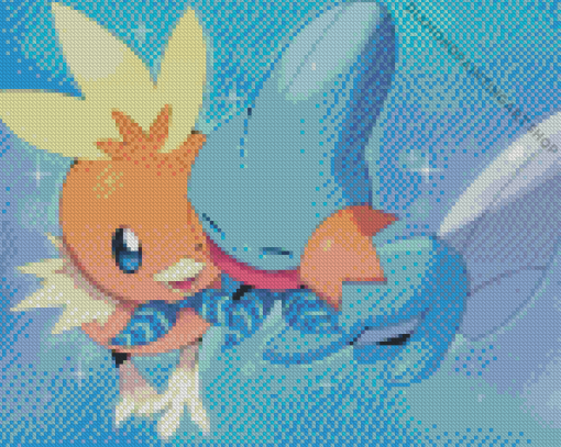 Aestehtic Mudkip Diamond Painting Art