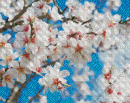 Almond Blossom Diamond Painting Art