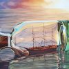 Ship In Bottle Diamond Painting Art