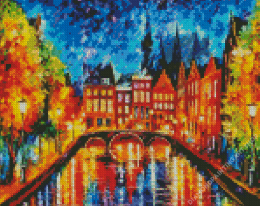 Amsterdam Autumn Diamond Painting Art