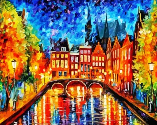 Amsterdam Autumn Diamond Painting Art