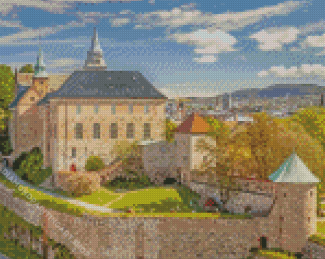 Akershus Fortress Diamond Painting Art
