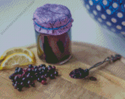 Elderberry Jam Diamond Painting Art