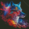 Spiritual Wolf Diamond Painting Art