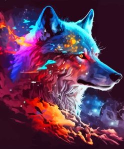 Spiritual Wolf Diamond Painting Art