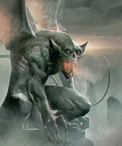 Gargoyle Monster Diamond Painting Art