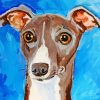 Italian Greyhound Diamond Painting Art