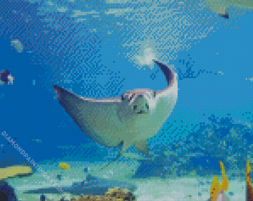 Stingray Undersea Diamond Painting Art