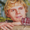 Evan Peters Diamond Painting Art