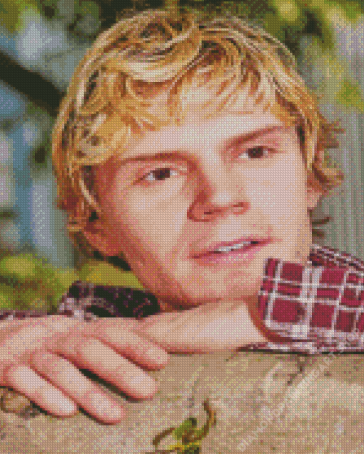 Evan Peters Diamond Painting Art