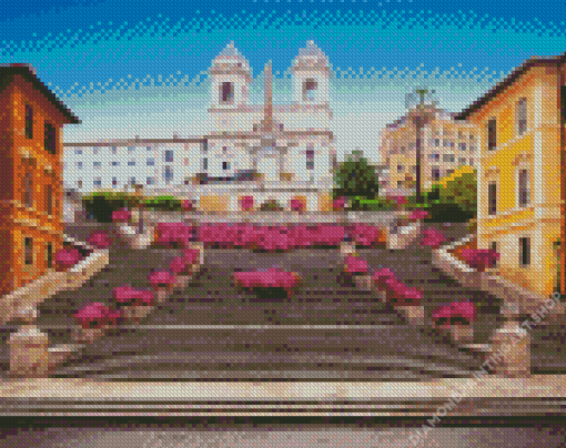 Spanish Steps Diamond Painting Art