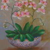 Orchid Flower Diamond Painting Art