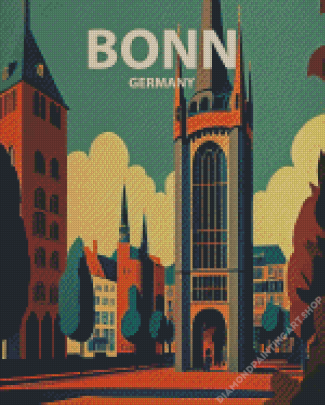 Bonn Poster Diamond Painting Art