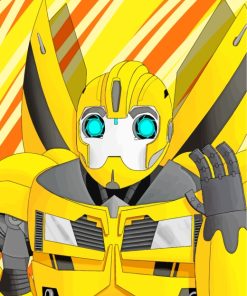 Bumblebee Transformer Illustration Diamond Painting