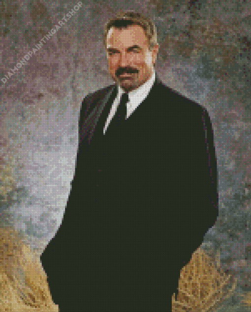 Classy Tom Selleck Diamond Painting Art