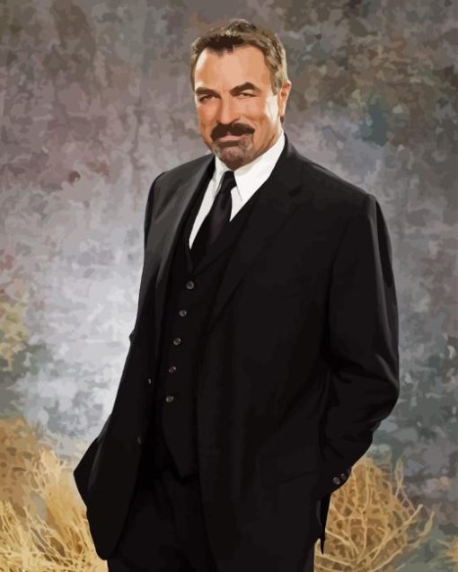 Classy Tom Selleck Diamond Painting Art