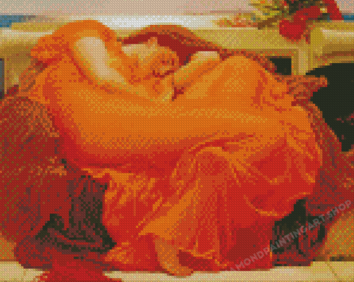 Flaming june diamond by numbers