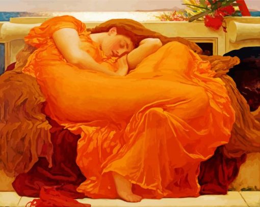 Flaming june diamond by numbers